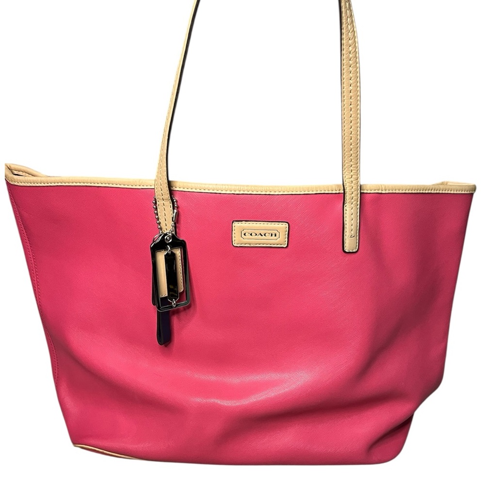 Coach Park Metro Pink Leather- M1373-F24341